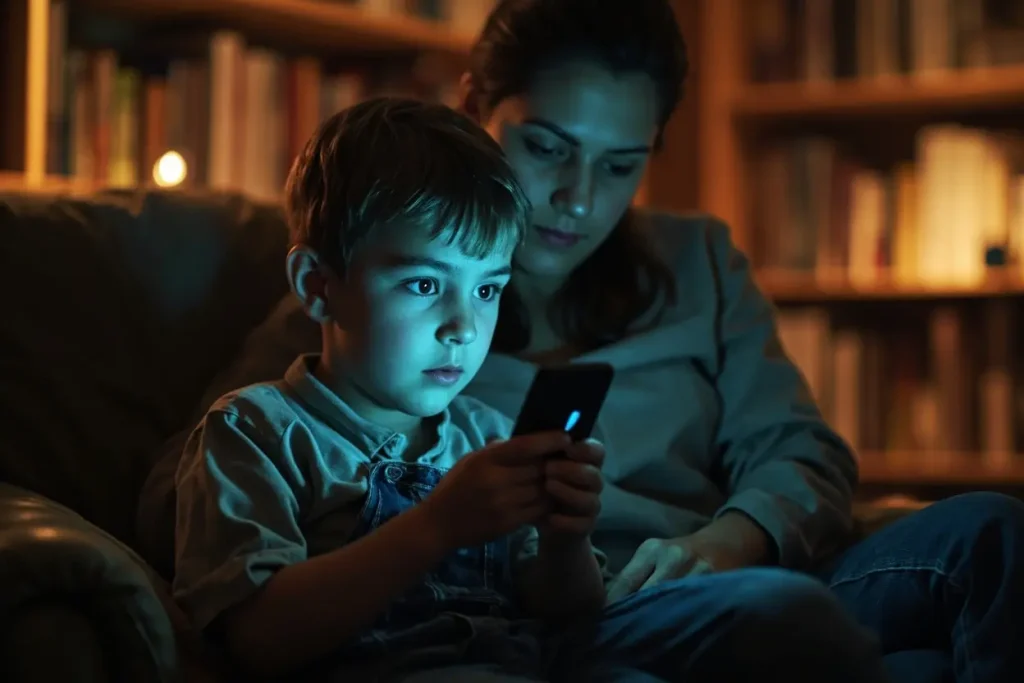 dziecko i smartfon